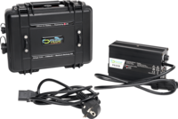 Float plus Lithium-ion accu  41600mAH 12v in stormcase + lader goudvoorn