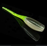 Relax Lures Stinger Shad 2 Pearl Grey Yellow Glitter (4.5cm)