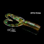 Relax Lures Twister DTT Transparant Brown Glitter (4.5cm)
