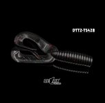 Relax Lures Twister DTT Black Glitter (4.5cm)