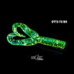 Relax Lures Twister DTT Transparant Green Glitter (4.5cm)