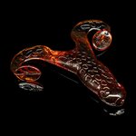 Relax Lures Turbo Frog 1 Transparant Brown Black Glitter (4.5cm)