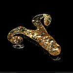 Relax Lures Turbo Frog 1 Transparant Gold Glitter (4.5cm)