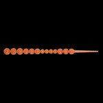 Relax Lures Salmon Egg Chain Transparant Orange (7 cm)