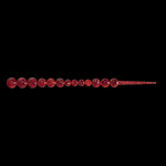 Relax Lures Salmon Egg Chain Transparant Red (7 cm)