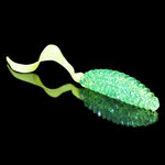 Relax Turbo Twister Ring 3 Transparant Blue Yellow Tail Glitter (7.5cm)