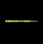 Relax Lures Salmon Egg Chain Transparant Fluo Yellow  (7 cm)