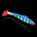 Relax Lures Ohio 4 Red Blue Stripes White Yellow Red Tail (10cm)