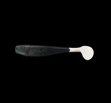 Relax Lures Kingshad 4 Black White Tail Red Glitter (10cm)