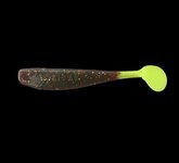 Relax Lures Kingshad 4 Motoroil Glitter Yellow Tail (10cm)
