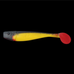 Relax Lures Kingshad 4 Black Yellow Red Tail (10cm)