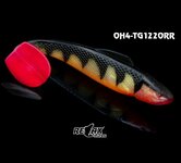 Relax Lures Ohio 4 Black Stripes Cream Red Tail (10cm)