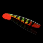 Relax Lures Kingshad 5 Black Stripes Yellow Glitter Red Tail (12.5cm)