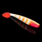 Relax Lures Kingshad 5 Orange Stripes White Red Tail (12.5cm)