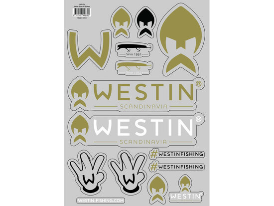 Westin Stickers A4 goudvoorn
