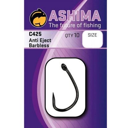 Ashima C425 Anti -Eject Barbless Size 6 goudvoorn