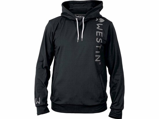 Westin Fishing vertical Hoodie M zwart goudvoorn