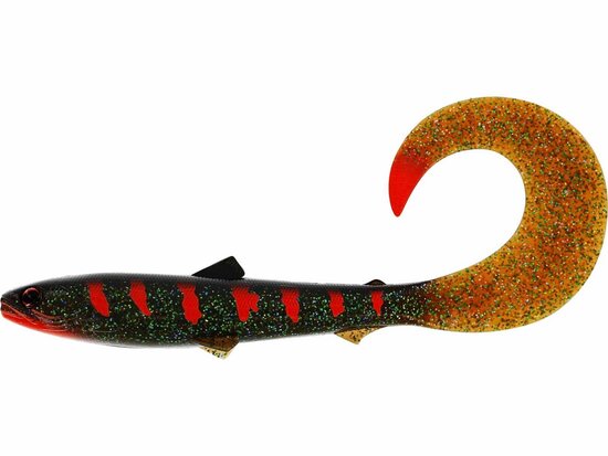 Westin Fishing Bullteez curltail Motoroil Blood (27cm) goudvoorn