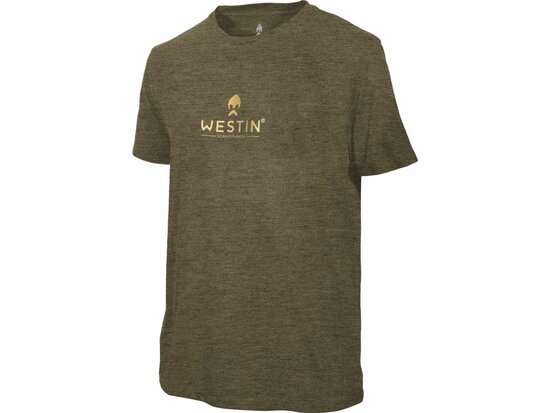 Westin Fishing style T-shirt XL mosgroen goudvoorn