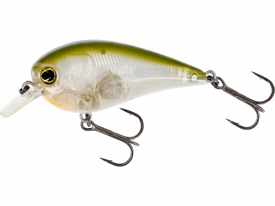 Westin Fishing Bassbite Squarebill Floating Clear Olive (7cm) goudvoorn