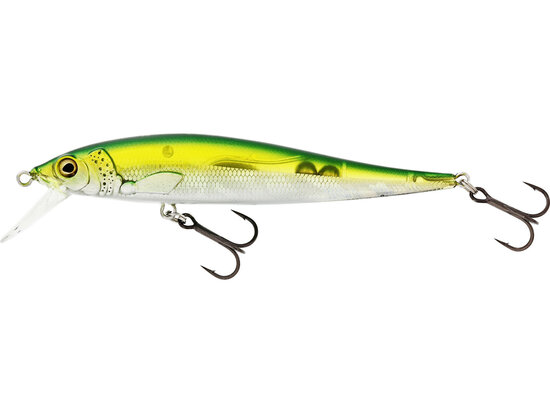 Westin Fishing Jerkbite SR suspending Olive Minnow (9cm) goudvoorn