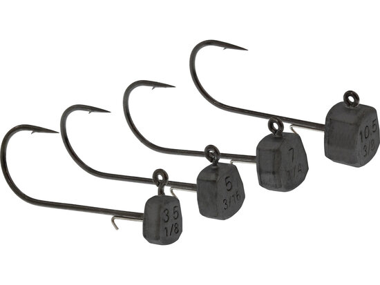 Westin Fishing Ned Jig Head Tungsten haak 3/0 Zwart Nikkel 3.5g goudvoorn