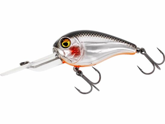 Westin Fishing Megabite DR Crankbait floating Steel Sardine (6cm) goudvoorn