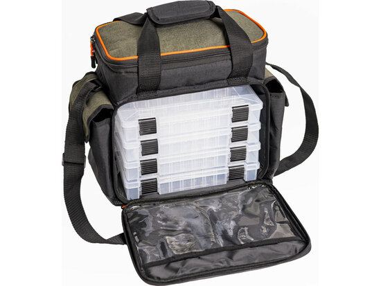 Kinetic Lure Bag large met dozen goudvoorn