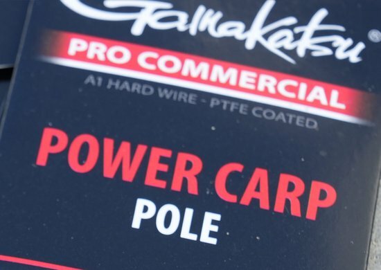 Gamakatsu Pro Commercial Power Carp Pole 20cm Barbless (8 pcs) - Maat : Haak 14 - 0.17mm goudvoorn