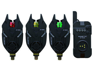 KINETIC XT-Run Bite Alarm set 3+1 goudvoorn