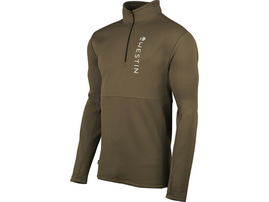 Westin Fishing Energy Midlayer1/2 rits donker groen XXL