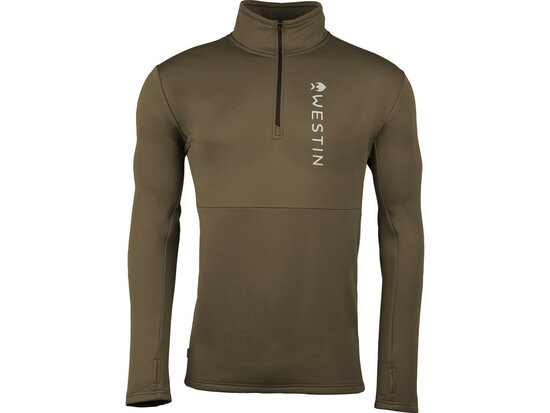 Westin Fishing Energy Midlayer1/2 rits donker groen XXL