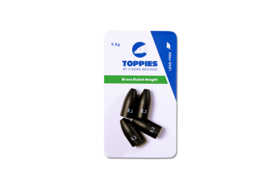 Toppies Brass Bullet Weight Black Matt 7.2gr