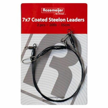 De Rozemeijer 7x7 Coated Steelon Leaders zijn betrouwbare leaders voor het vissen met alle soorten kunstaas. Het 7x7 gecoate st
