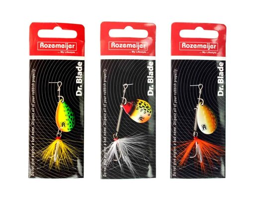 Rozemeijer Dr. Blade 5 - 6,5g haakmaat: 1/0  Kleur : Speckled Hot Pike