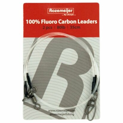 Rozemeijer 100% Fluoro Carbon Leaders 45kg 35cm