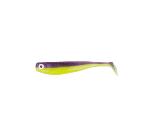 Zeck kunstaas Zander Gummi Purple Chartreuse 9cm