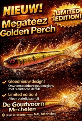 Westin  Megateez V-tail Golden Perch The Gold Roach (9cm)
