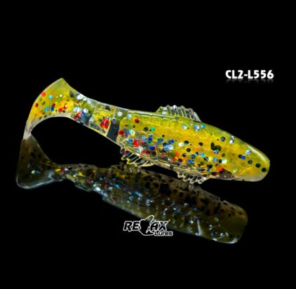 Relax Lures Clonay Transparant Yellow Glitter (4.5cm)