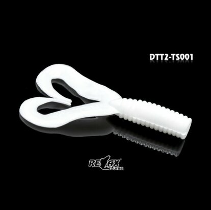 Relax Lures Twister DTT White (4.5cm)
