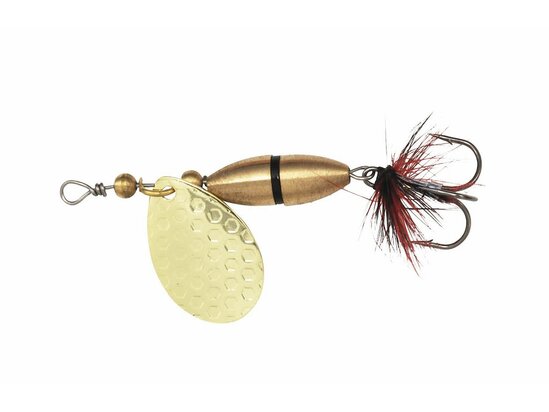 KINETIC Fizz Spinner Gold/Black Ribbon haakmaat 6 7gr
