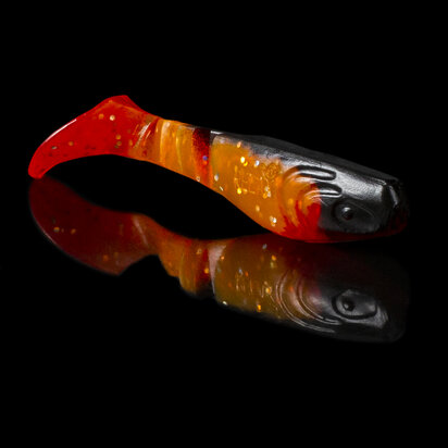 Relax Lures Kopyto 1 Black Orange Red Glitter (3.5cm)
