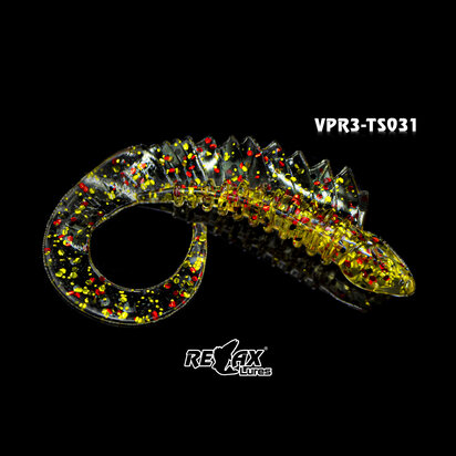 Relax Lures Viper 3 Transparant Sand Glitter Red Gold (7 cm)