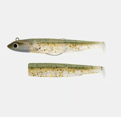 Fiiish Black Minnow Shore Combo + Body Khaki Glitter Nr. 2 (90mm) 10g