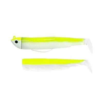 Fiiish Black Minnow Shore Combo + Body Fluo Yellow Nr. 2 (90mm) 10g