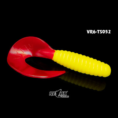 Relax Lures Twister VR6 Yellow Red Tail (15cm)