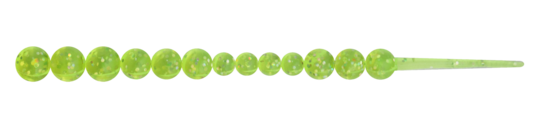 Relax Lures Salmon Egg Chain Transparant Fluo Yellow  (7 cm)