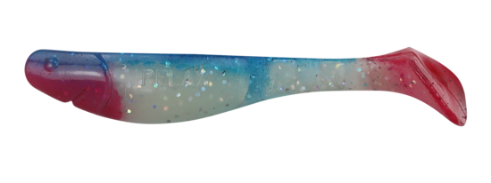 Relax Lures Kopyto 4L Transparant Glow Blue White Red Silver Glitter (11cm)