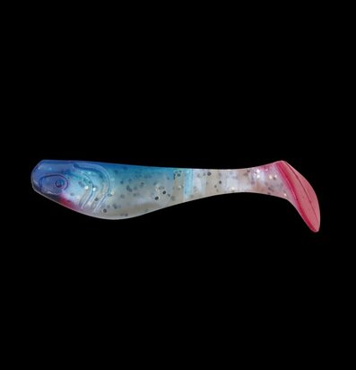 Relax Lures Kopyto 3 Blue Red White Glitter Red Tail (8cm)
