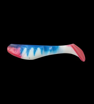 Relax Lures Kopyto 3 Blue Stripes Red White Red Tail (8cm)